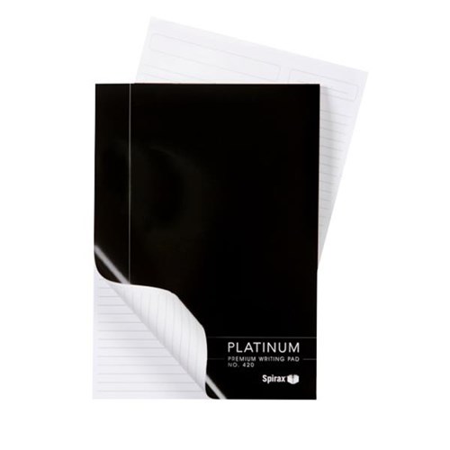 Spirax Platinum 420 A4 Writing Pad White 100 Pages