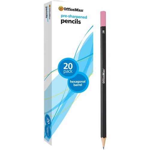 OfficeMax 2B Lead Pencils, Pack of 20