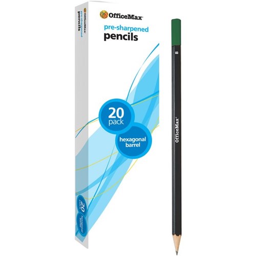 OfficeMax B Lead Pencils, Pack of 20