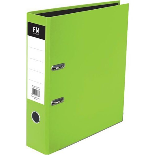 FM Vivid Lever Arch File A4 Lime Green