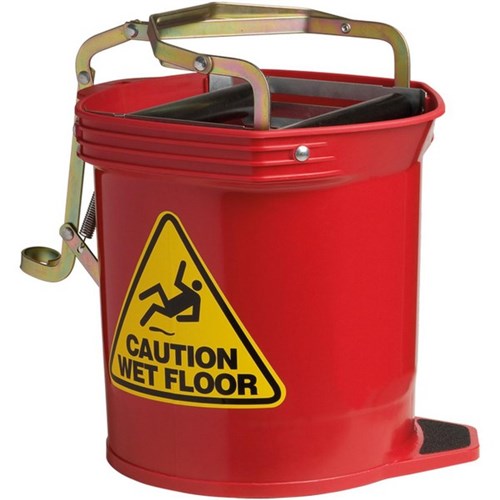 Oates Plastic Widemouth Bucket 16L Red