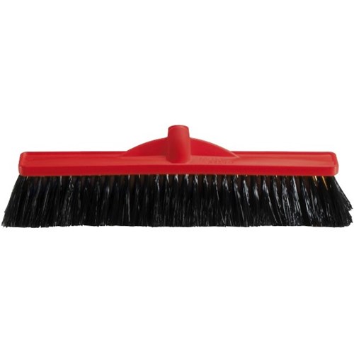 Plastic Broom Head Medium Stiff 450mm Red OfficeMax NZ