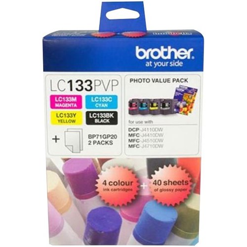Brother LC133PVP Photo Colour Ink Cartridges Value Pack