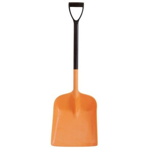 D Handle Shovel Plastic Polypropylene Orange