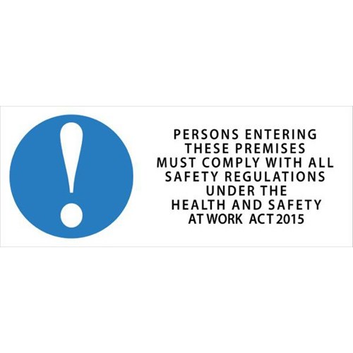 Employment Act Safety Sign 340x120mm