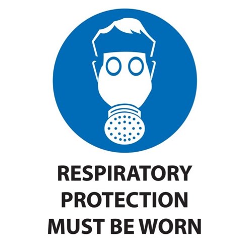 Respirator Protection Must Be Worn Safety Sign 240x340mm