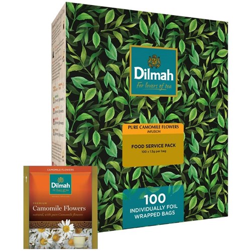 Dilmah Camomile Tea Bags Enveloped, Box of 100