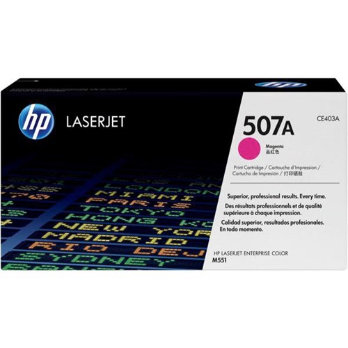 HP 507A Magenta Laser Toner Cartridge CE403A