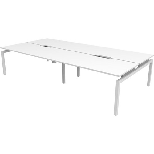 Balance 4 User Back to Back Workstation 3600mm White/White