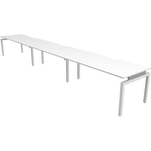 Balance 3 User Side by Side Workstation 5400mm White/White OfficeMax NZ