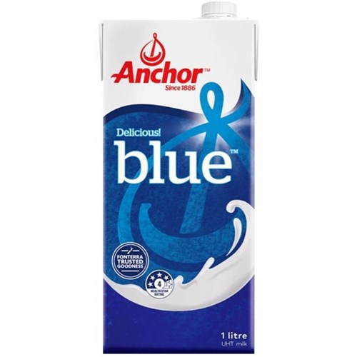 Anchor Fresh UHT Long-Life Milk Original Blue 1 Litre | OfficeMax NZ