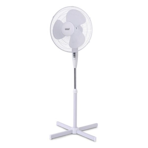 Pedestal Fan, 3 Speed Oscillating 40cm White OfficeMax NZ