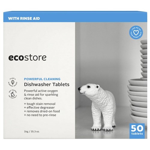 ecostore Auto Dishwasher Tablets 1kg, Pack of 50