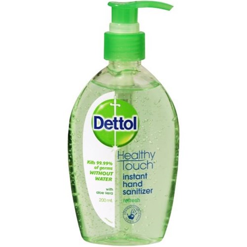 Dettol Hand Sanitiser Refresh Pump 200ml | OfficeMax NZ