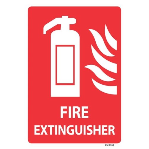 Fire Extinguisher Safety Sign 340x240mm OfficeMax NZ