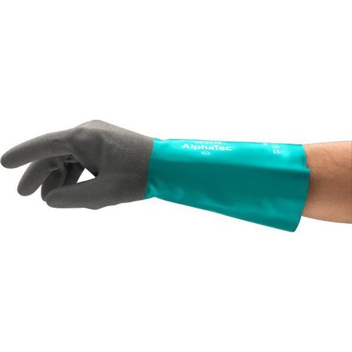 Alpha-Tec 58-535 Gloves Nitrile Medium Size 8, Pair