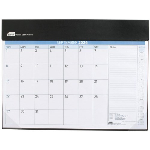 Sasco Deluxe Desk Planner 518X387mm 2026