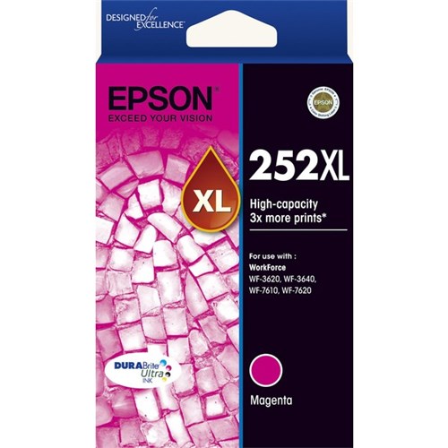 Epson 252XL Magenta Ink Cartridge High Yield T253392