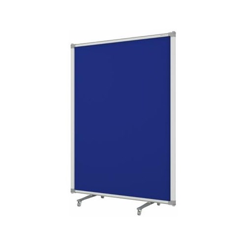 Boyd Visuals Freestanding Partition Screen With Acoustic Panel 900x1200mm Blue