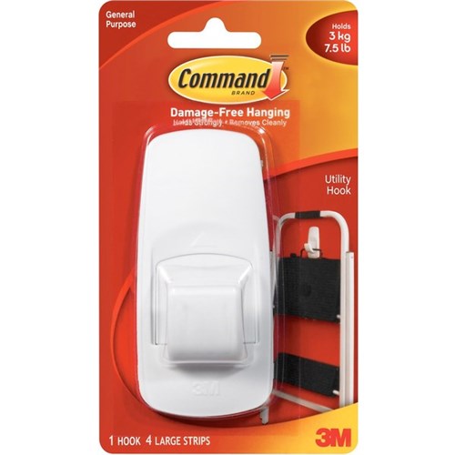 Command™ Adhesive Hook Jumbo, Pack of 1 OfficeMax NZ