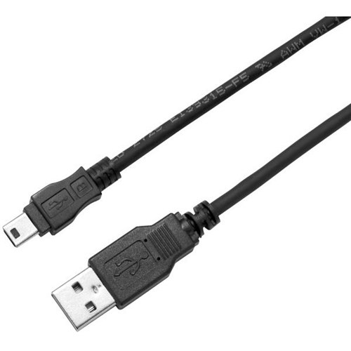 Dynamix USB 2.0 Type Mini B Male to Type A Male Connector 0.3m