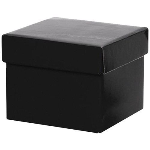 Officemax  Square Gift Box With Lid 140mm Black - PriceGrabber