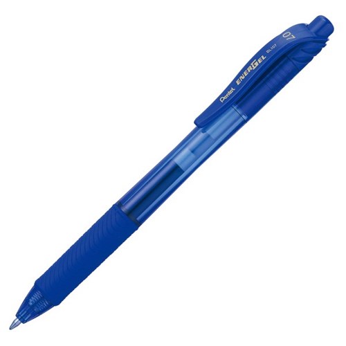 Pentel Energel-X Blue Retractable Rollerball Gel Pen 0.7mm Fine Tip