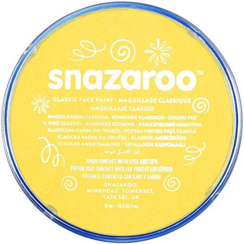 Snazaroo Face Paint 18ml Bright Yellow