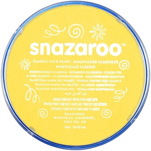 Snazaroo Face Paint 18ml Bright Yellow