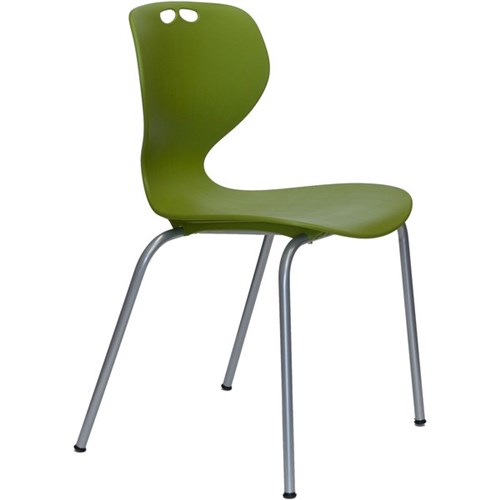 Mata Cafe Chair Olive/Silver