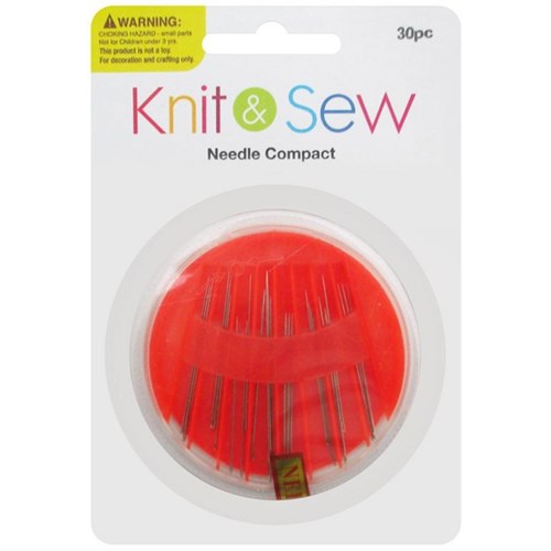 Knit & Sew Needles Compact Assorted, Pack of 30