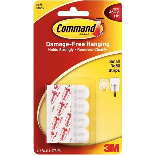 Command™ Small Refill Strips, Pack of 20