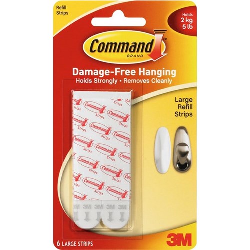 Command™ Large Refill Strips, Pack of 6