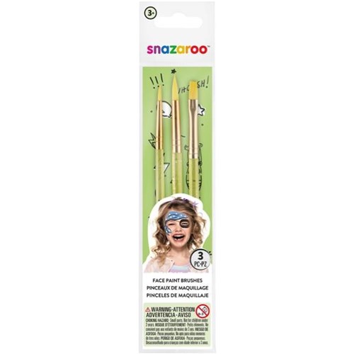 Snazaroo Face Painting Brushes, Set of 3