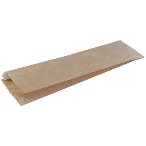 Single Bottle Paper Bags Brown No.1 115 x 50 x 400mm, Pack of 500