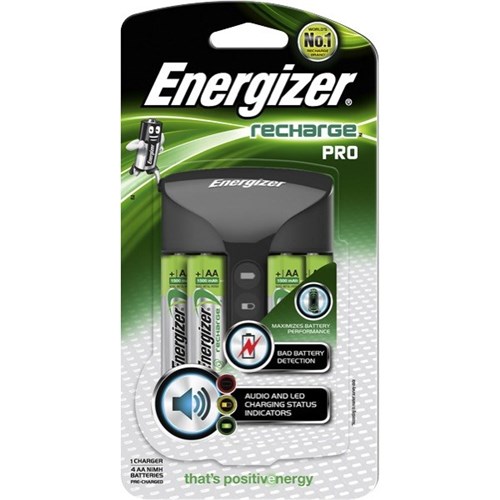 Energizer Pro Charger with 4 AA Batteries OfficeMax NZ