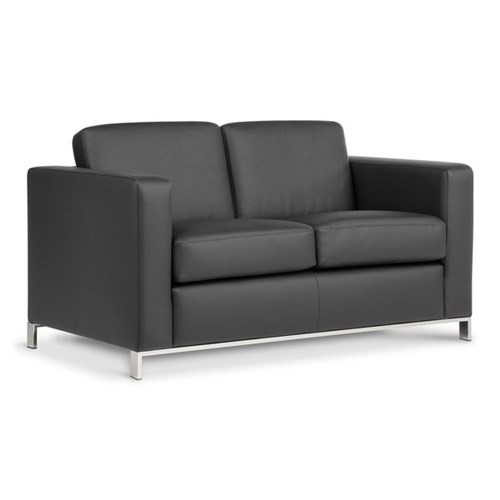 Carlo Sofa 2 Seater With Arms PU Black