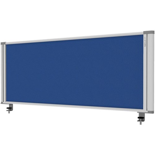Boyd Visuals Desk Screen with Clamps 1160x450mm Blue