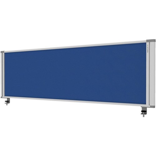 Boyd Visuals Desk Screen with Clamps 1460x450mm Blue