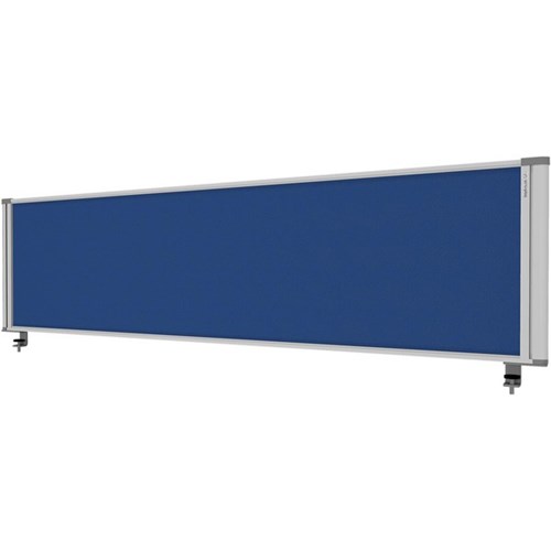 Boyd Visuals Desk Screen with Clamps 1760x450mm Blue