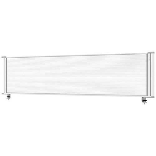 Boyd Visuals Desk Screen with Clamps 1460x450mm Frosted