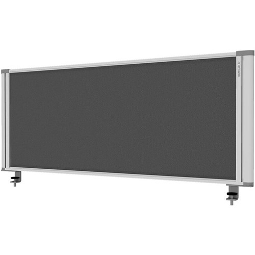 Boyd Visuals Desk Screen with Clamps 1160x450mm Charcoal