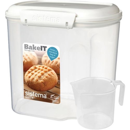 Sistema BakeIt Plastic Container With Cup 2.4L