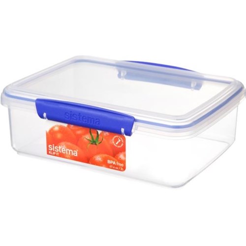 Sistema Rectangular Plastic Container 2 Litre OfficeMax NZ