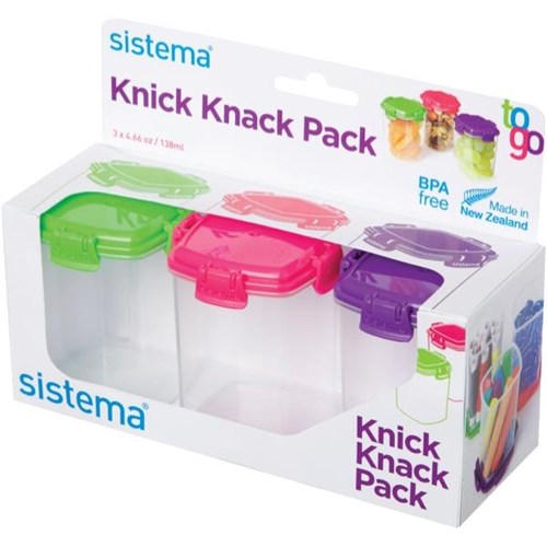 Sistema Knick Knack To Go Containers Medium, Set of 3