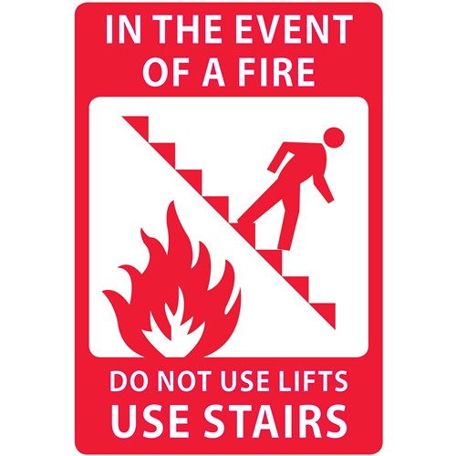 In the Event Of Fire Safety Sign 230x300mm