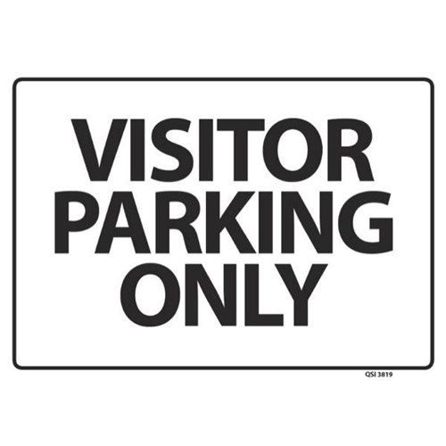 Visitors Parking Only Safety Sign 340x240mm
