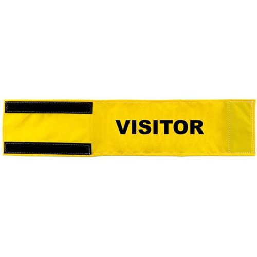 Visitor Arm Band 470x90mm Yellow