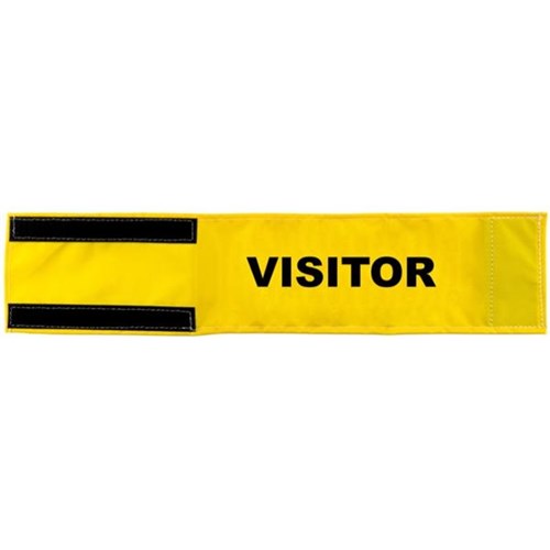 Visitor Arm Band 470x90mm Yellow