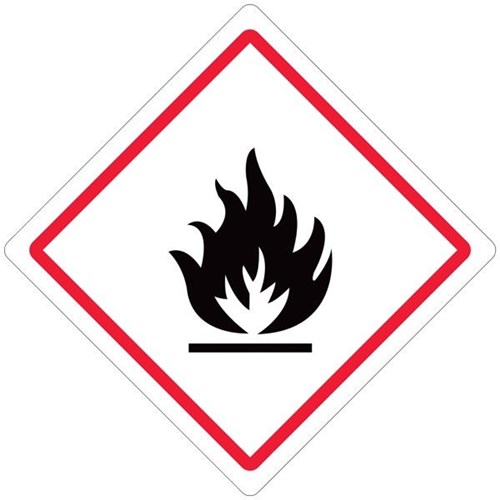 Flammable Safety Sign 250x250mm